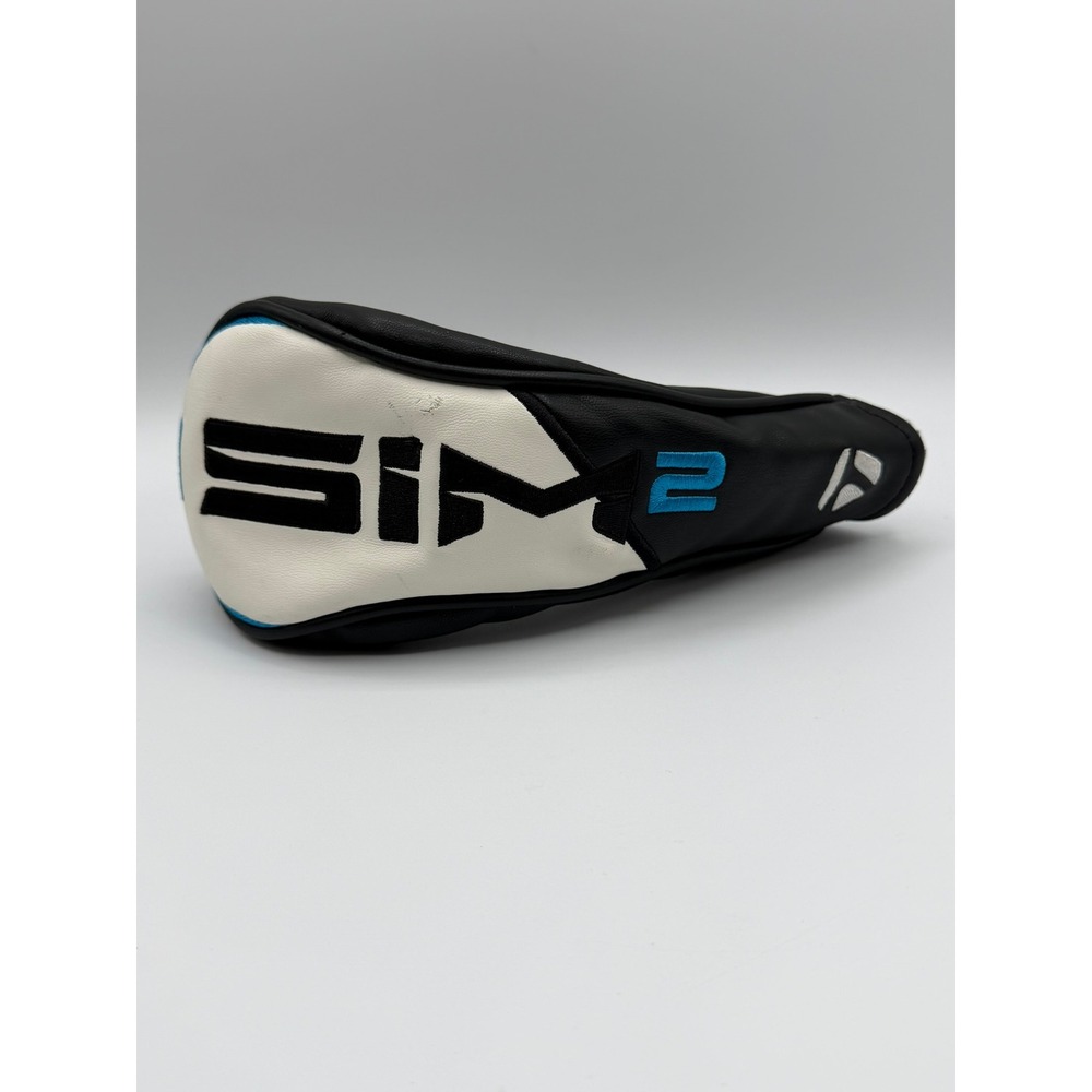 TaylorMade SIM2 Fairway Wood Headcover Black White Blue 7 Wood Cover
